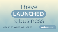 Minimal Conservative Business Launch Facebook Event Cover Preview