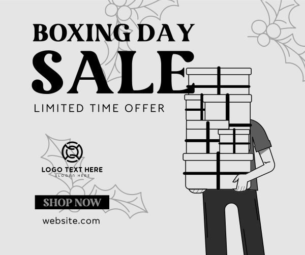 Boxing Day Mega Sale Facebook Post Design Image Preview