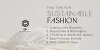 Chic Sustainable Fashion Tips Twitter post Image Preview