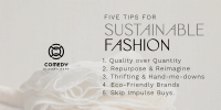 Chic Sustainable Fashion Tips Twitter post Image Preview