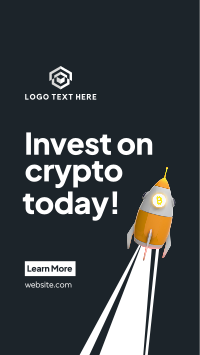 Crypto to the Moon TikTok video Image Preview