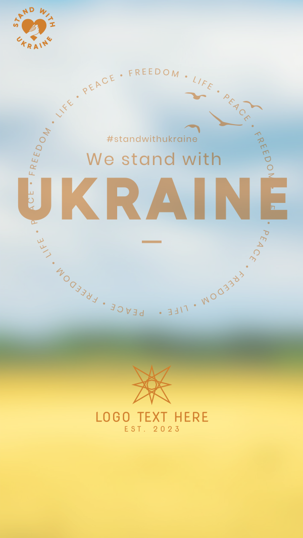 Ukraine Scenery Instagram Story Design Image Preview