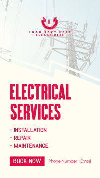 Electrician For Hire Instagram Story Design