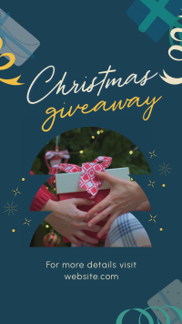 Christmas Giveaway Facebook story Image Preview