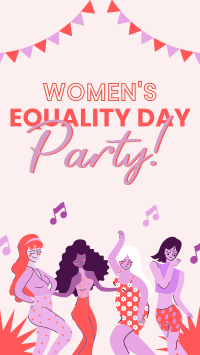 Party for Women's Equality Facebook Story Design