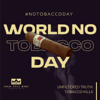 World No Tobacco Day Instagram Post Design