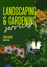 Landscaping & Gardening Poster Design