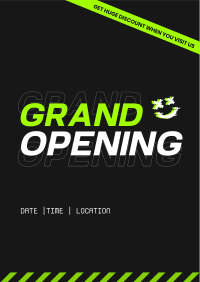 Grand Opening Modern Grunge Flyer Image Preview
