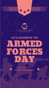 Armed Forces Day Greetings Instagram reel Image Preview