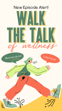 Walk Wellness Podcast Instagram Story Design