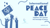 United for Peace Day Facebook Event Cover Design