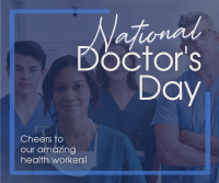 Celebrate National Doctors Day Facebook Post Design