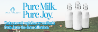 Retro Milk Produce Twitter Header Design