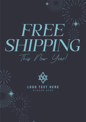 New Year Shipping Poster Image Preview