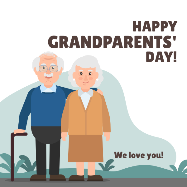 Happy Grandparents Day! Instagram Post Design
