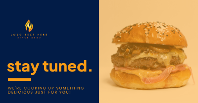 Exciting Burger Launch Facebook ad Image Preview