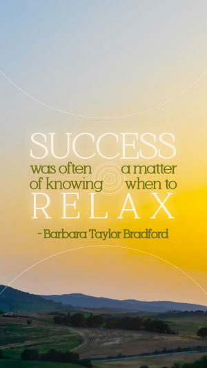 Relax Motivation Quote Facebook story Image Preview