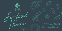 Seafood Minimalist Script Twitter post Image Preview