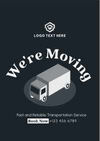 Truck Moving Services Flyer Design