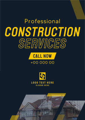 Professional Home Construction Poster Image Preview