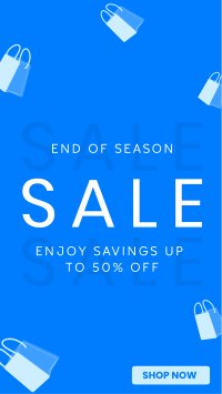 Minimalist End of Season Sale YouTube Short Design