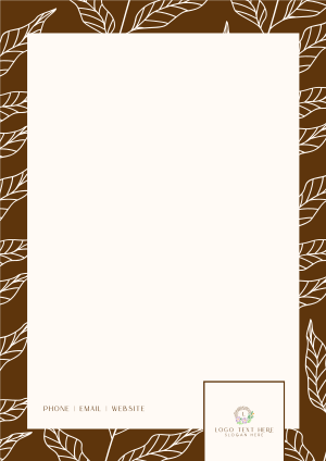 Leaf Fill Letterhead Image Preview