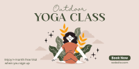 Outdoor Yoga Class Twitter post Image Preview