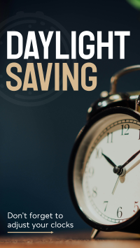 Daylight Saving Reminder Instagram reel Image Preview