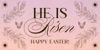 Rustic Easter Sunday Twitter post Image Preview