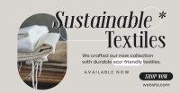 Sustainable Textiles Collection Facebook Ad Design