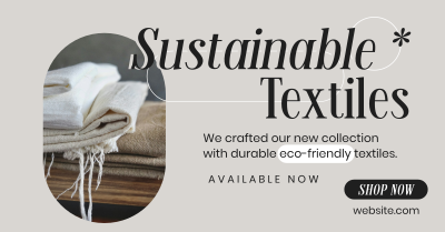 Sustainable Textiles Collection Facebook ad Image Preview