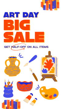 Art Materials Sale Instagram Story Design