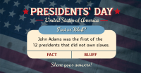 Presidents' Day Quiz  Facebook ad Image Preview