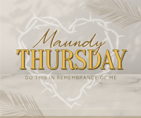Minimalist Maundy Thursday Facebook post Image Preview