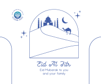 Eid Al Fitr Desert Facebook post Image Preview