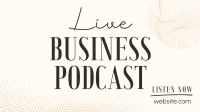 Corporate Business Podcast Facebook Event Cover Design
