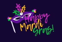 Colors of Mardi Gras Pinterest Cover Image Preview