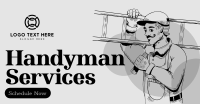 Rustic Handyman Service Facebook Ad Design