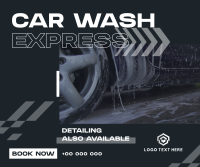 Premium Car Wash Express Facebook Post Design