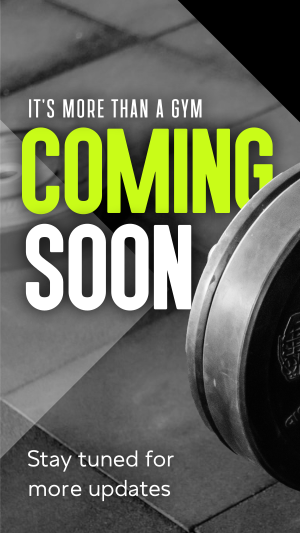 Stay Tuned Fitness Gym Teaser Facebook story Image Preview