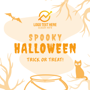 Spooky Halloween Instagram post
