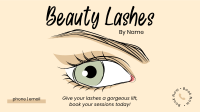 Beauty Lashes Facebook Event Cover Design