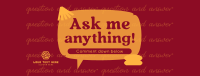 Interactive Question and Answer Facebook cover Image Preview