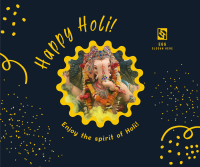Happy Holi Celebration Facebook post Image Preview