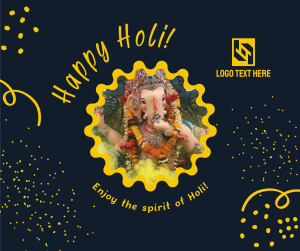 Happy Holi Celebration Facebook post