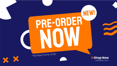 Pre-Order Now Facebook event cover Image Preview