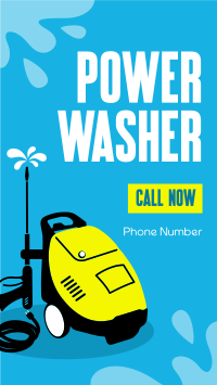 Power Washer Rental Facebook Story Design