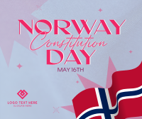 Flag Norway Day Facebook Post Design