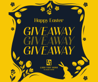 Blessed Easter Giveaway Facebook Post Design