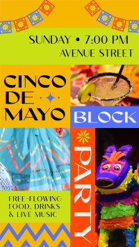 Cinco de Mayo Block Party Facebook Story Design